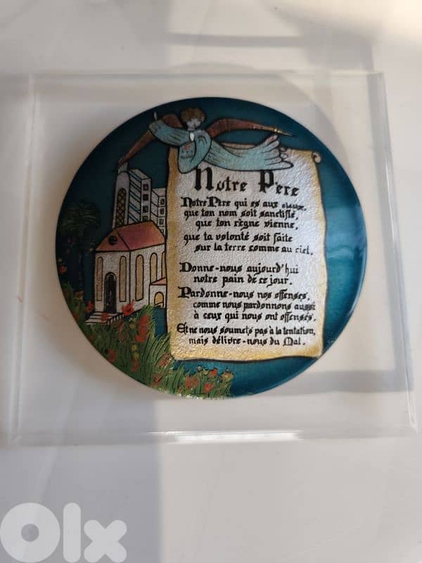 صلاة الابانا،عمل فني فريد من نوعه،art de feu sur argent 2