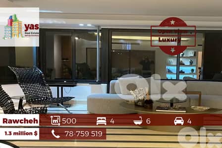 Rawcheh 500m2 | Open Sea View | Lux Building | PA |