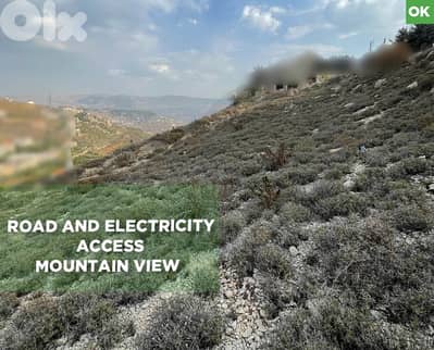 Land, Bhamdoun| Road & Electricity Access |Panoramic view REF#OK128207