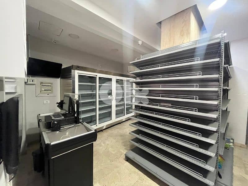 2 doors 90m2 shop fully equiped محل بابين في تلة الخياط مجهز بالكامل 0