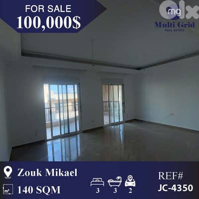 JC-4350 / Apartment for Sale in Zouk Mikael, شقة للبيع في زوق مكايل