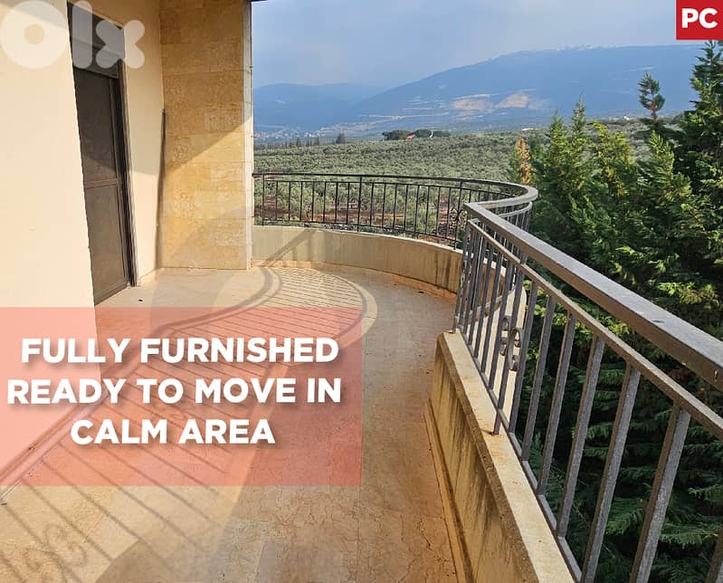 furnished, quiet location in Zgharta, Kferzayna/كفرزينا REF#PC128301 0