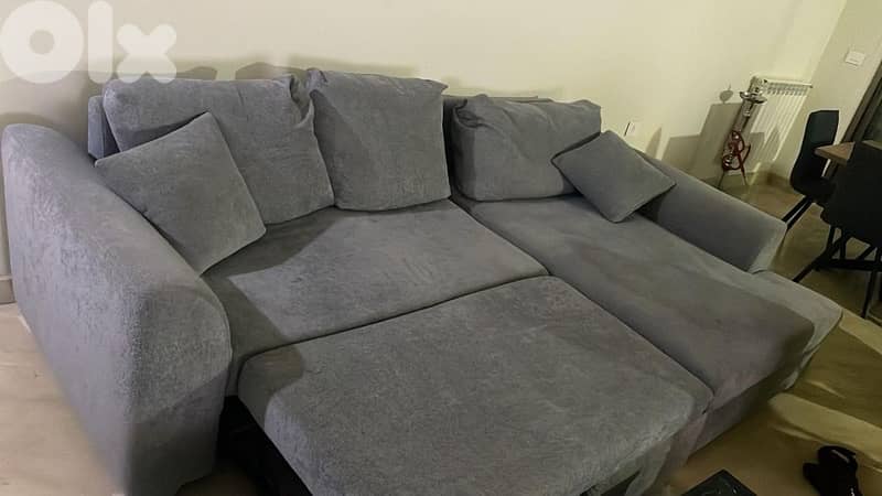 L sofa Bed good condition 1