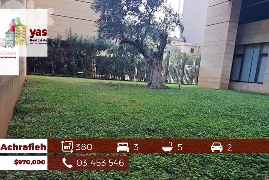 Achrafieh 380m2 | Super Deluxe | Brand New | Prime Location | PA | 0