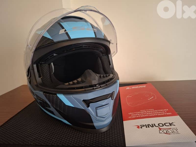 LS2 Storm 2 helmet - Medium Sized - Used for 3 rides only 2