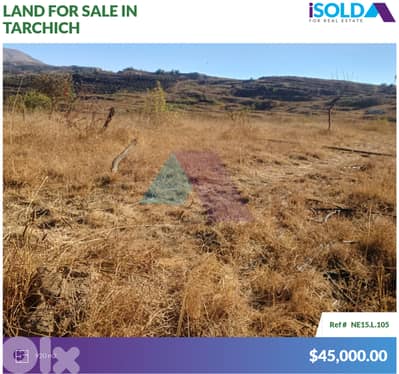 920 m2 land+open mountain view 4sale in Tarchich - أرض للبيع في ترشيش