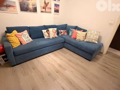 living room sofas+tableaux+tv unit