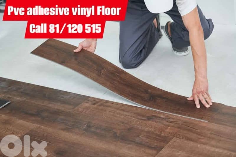 pvc adhesive vinyl Floor 0