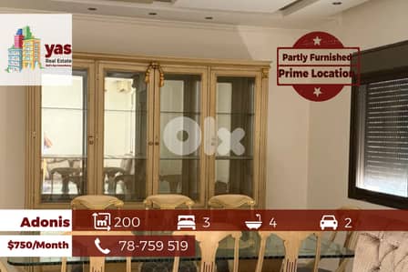 Adonis 200m2 | Partly Furnished | Rent | Open View | Calm Street | IV