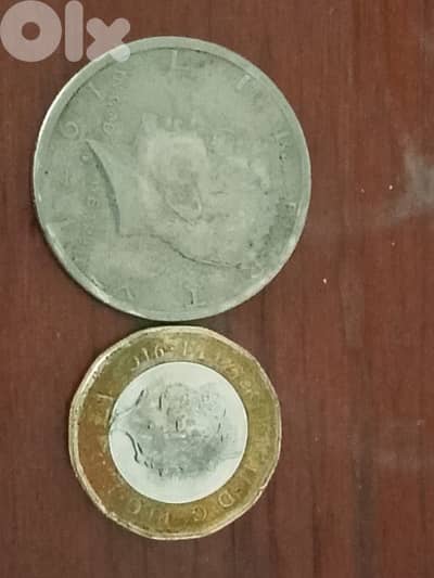 half dollar 1971 & 1 pound 2016
