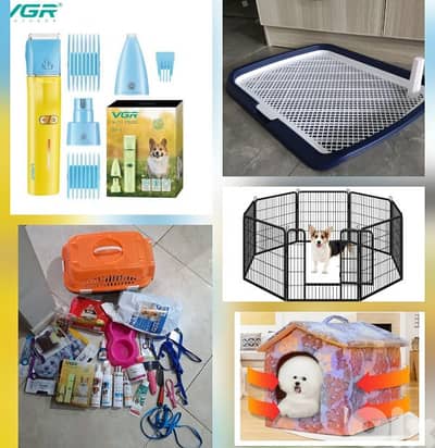 pet fence, house, shaver and accessories