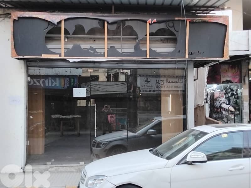 30m shop + Toilet rent borj barajneh abdul nasser street main road 0