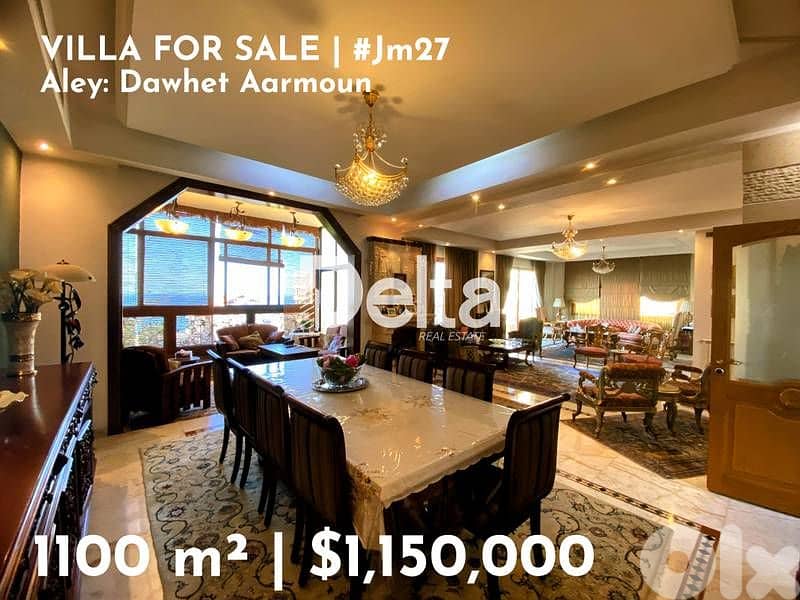 luxury villa for sale in Dahwet aarmoun, Aley/ دوحة عرمون، عاليه 0