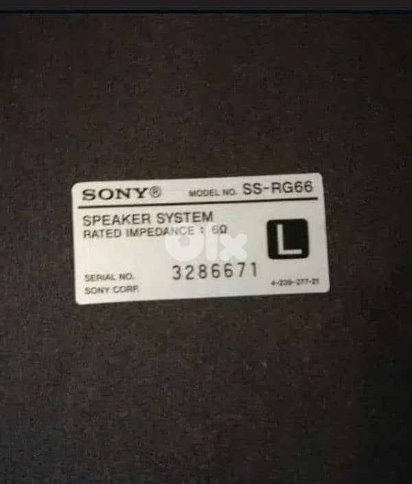 2 speakers sony 1