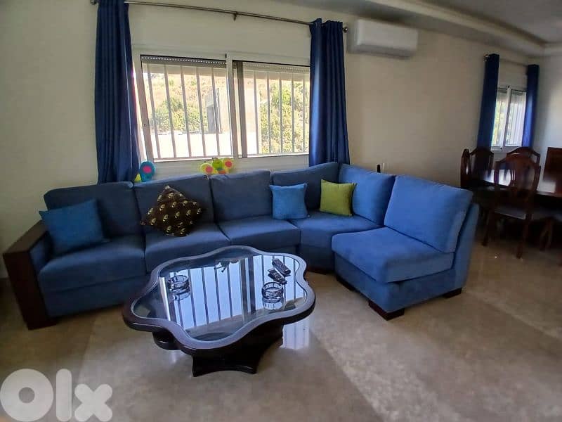 صالون كورنر  لون كحلة حلة ممتازة  جديد 0