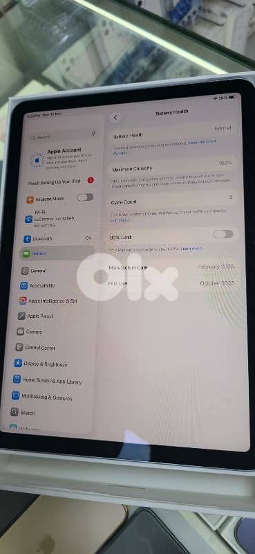 IPAD AIR 11 M3 256GB USED 1WEEK 3