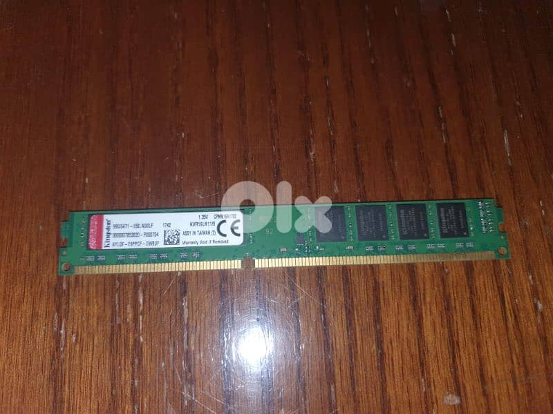Kingston 8GB RAM DDR3 PC 0