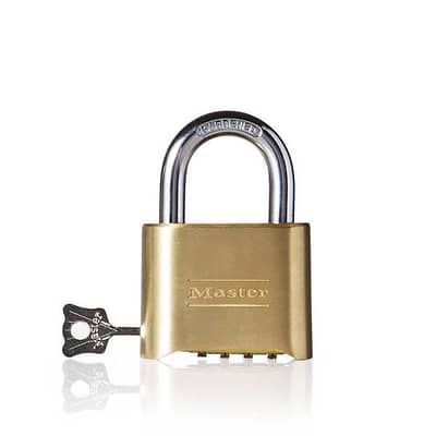 master lock resettable combination brass padlock