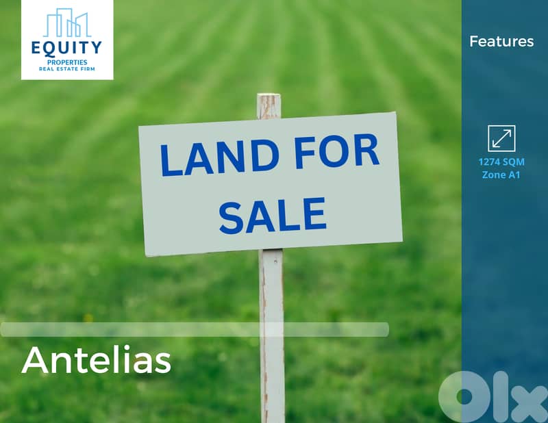 1274 SQM Land For Sale In Antelias Great Location #RH224019 0