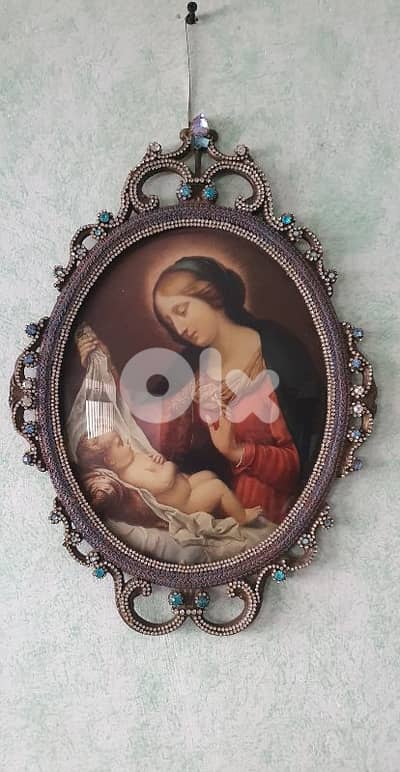 old italyian tablue cader bronze 1000 cristal stones