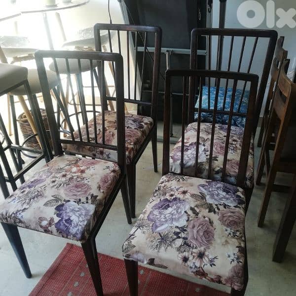 كراسي خشب سنديان عدد٤ 2