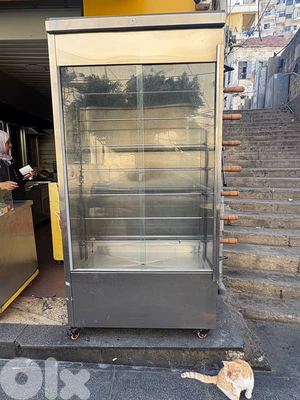 شواية فروج جديدة + قطع ستانلس 2