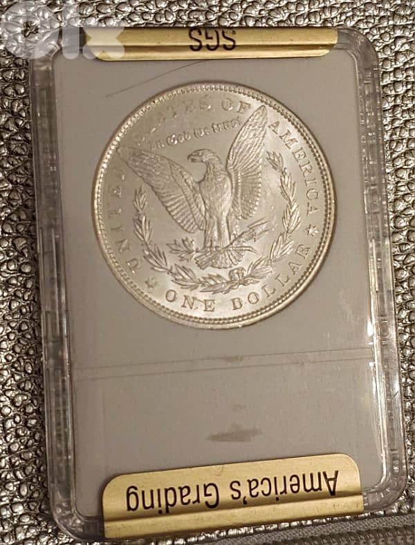 USA 1897 Morgan silver dollar SGS Proof America's Grading 4