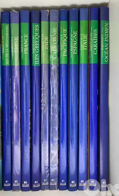Majestueuses, Les pays du monde, editions Atlas, 11 volumes