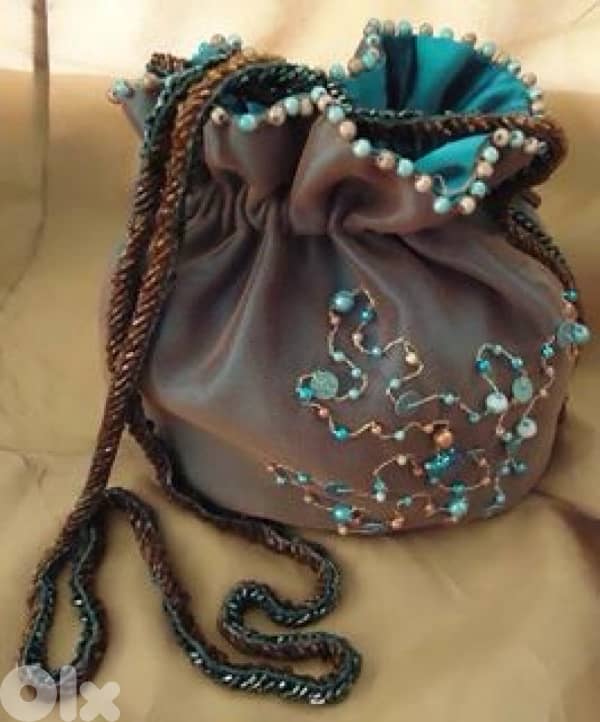 handbag, with Fake pearls 0
