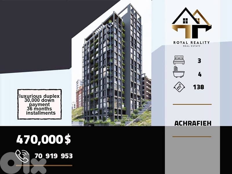 duplex apartments for sale in sodeco beirut شقق دوبلكس للبيع في سوديكو 0