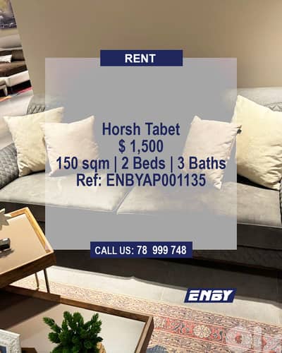 Apartment for Rent in Horsh Tabet | Calm Area | Fully Furnished