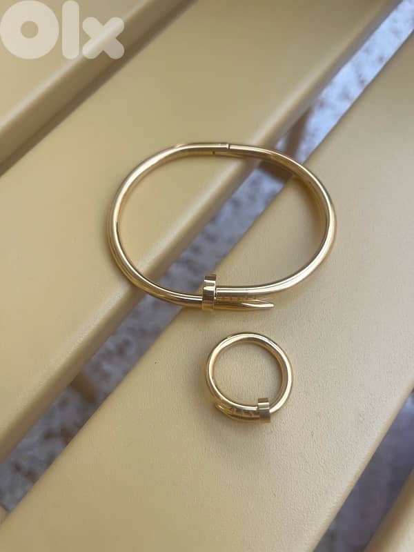 Set Bracelet and ring Clou 2