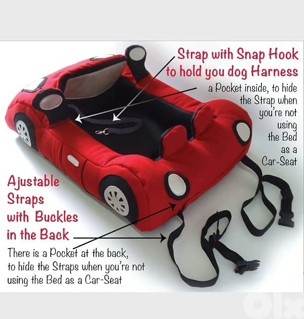 pet dog cat bed and safe car seat at the same time 3