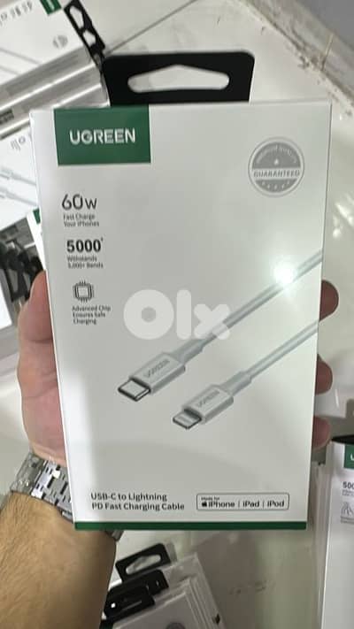 Ugreen usb-c to lightning 60w 1m white
