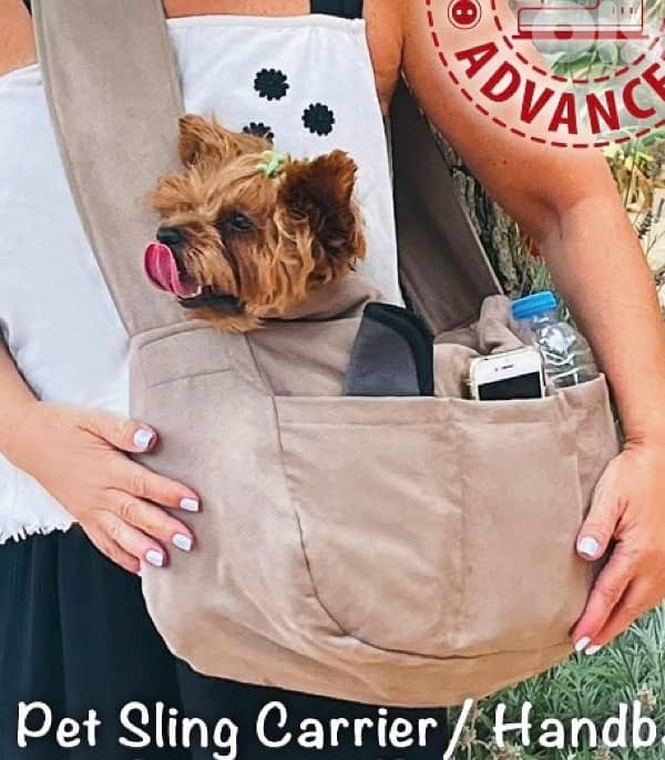 pet dog cat sling carrier and handbag at the same time 0