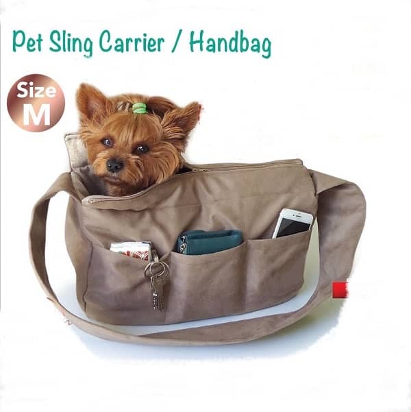 pet dog cat sling carrier and handbag at the same time 1