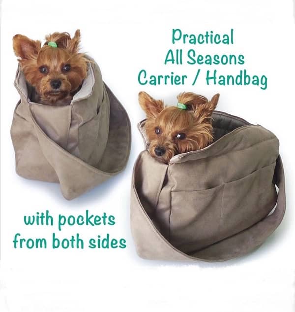 pet dog cat sling carrier and handbag at the same time 4
