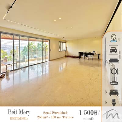 Beit Mery | Signature | Lux 250m² + 160m² Terrace-Garden | Furnished