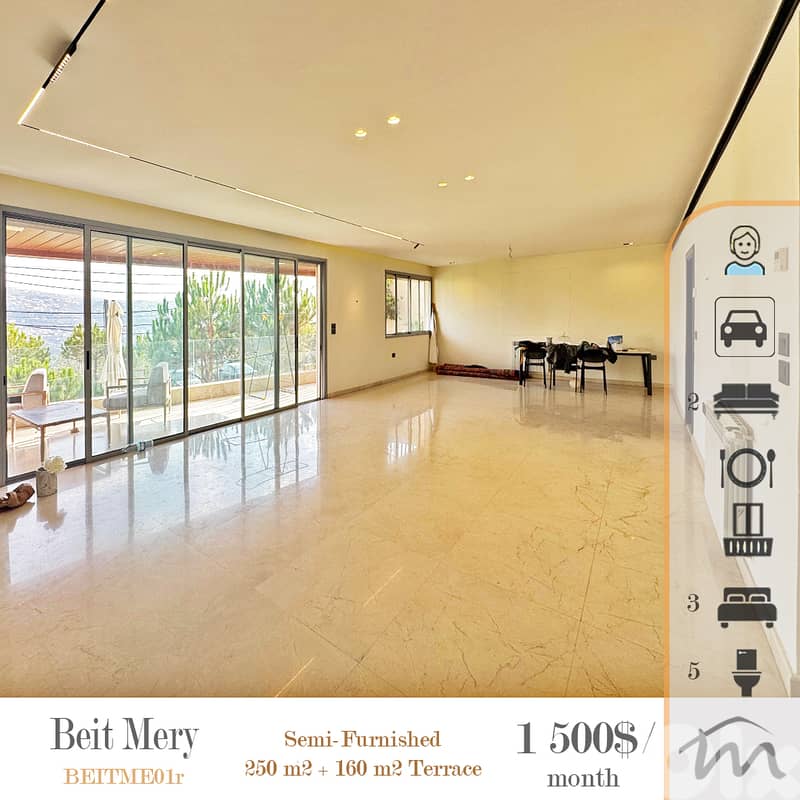Beit Mery | Signature | Lux 250m² + 160m² Terrace-Garden | Furnished 0