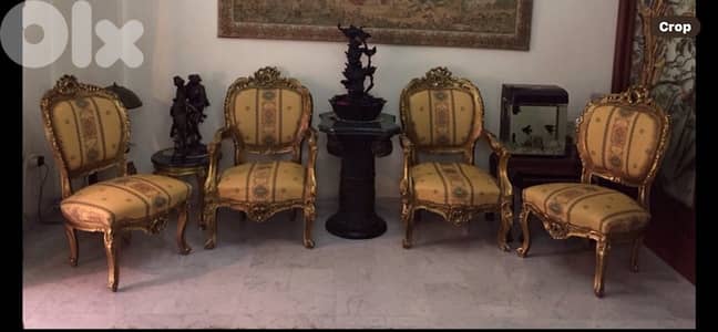 vendu salon louis 15 original 4 places