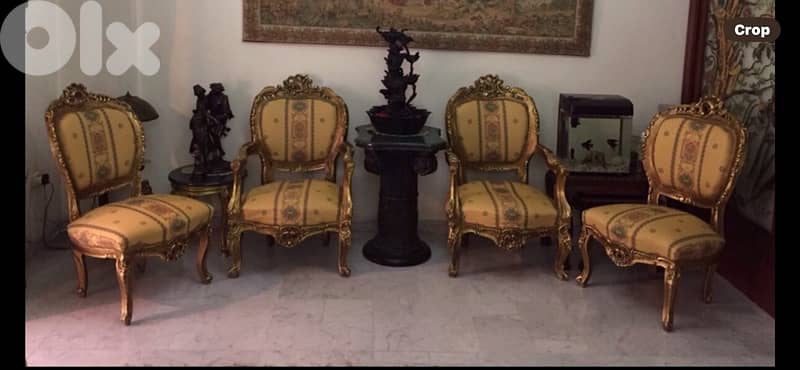 vendu salon louis 15 original 4 places 0