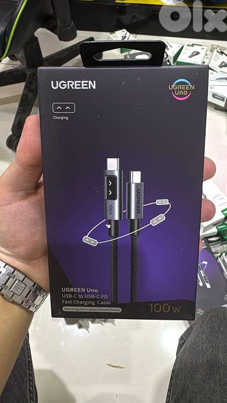 Ugreen Uno usb-c to usb-c 100w cable 1m 0