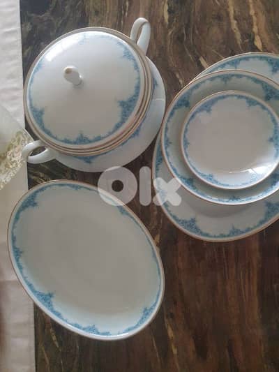 High-end French Crystal Glass, and Original Noritake Dinner set