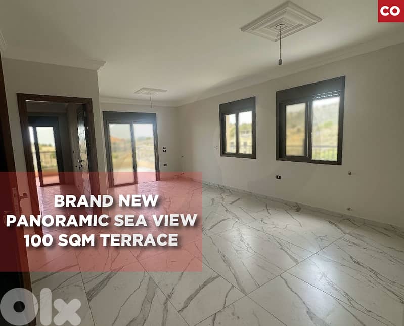 Brand New/ Panoramic sea view / 100 sqm terrace - Hboub  REF#CO128350 0
