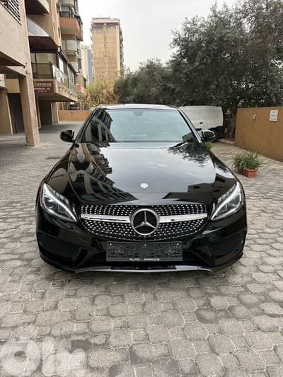 Mercedes C 300 AMG-line 4matic NP 2017 black (clean carfax-49k miles)