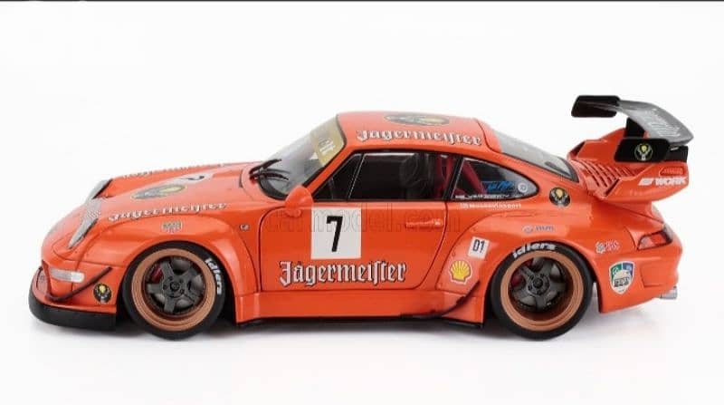 Porsche 911 993 RWB Body Kit diecast car model 1;18. 1