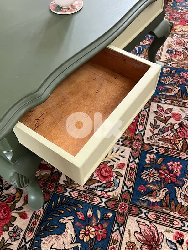 Wooden Low Table, newly painted, needs handles 0