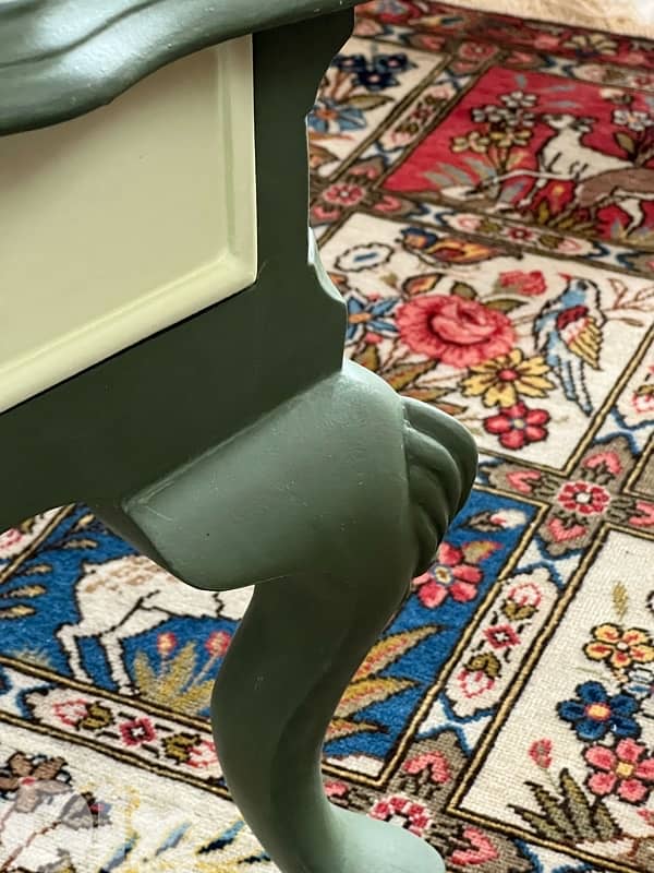 Wooden Low Table, newly painted, needs handles 2