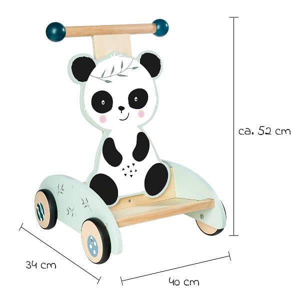 eichhorn push-along wooden baby walker 1