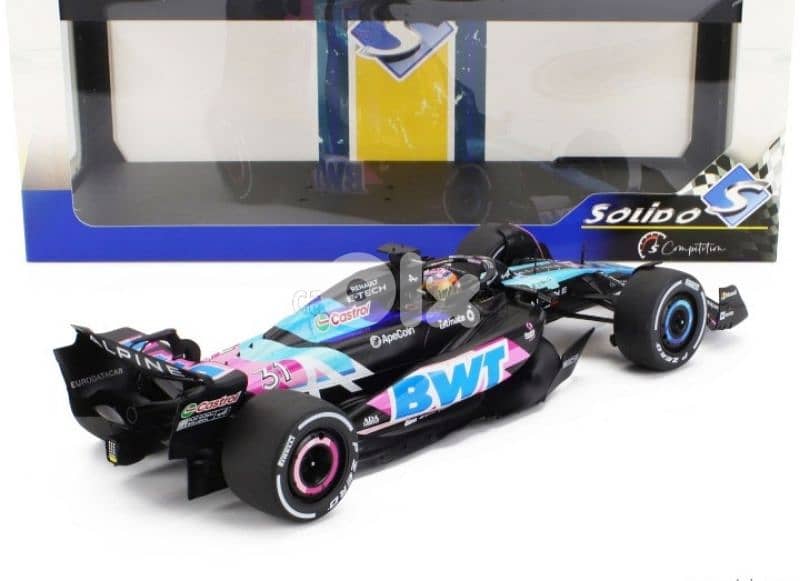 Esteban Ocon Alpine A524 (GP Miami 2024) diecast car model 1;18. 4